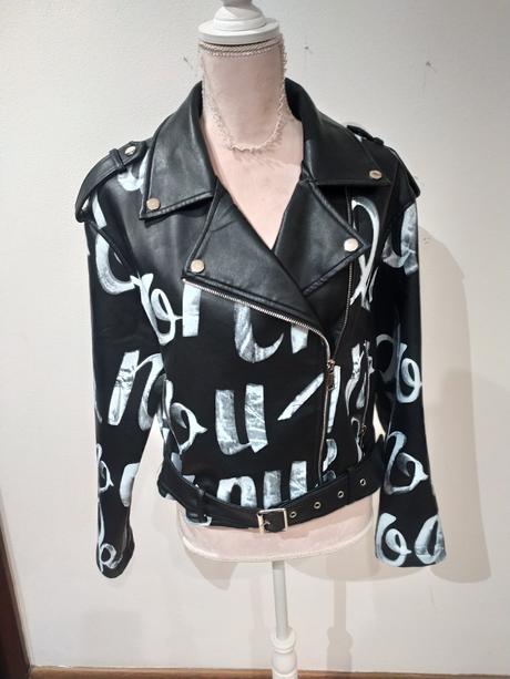 Štýlová koženkova bunda, m