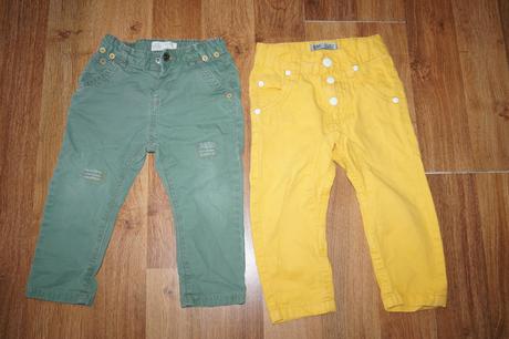 2 kusy trendy nohavíc pre fešaka-cena spolu, zara,92