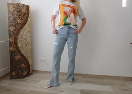 Zara tričko overisze-s,m,l,xl, bavlnené,, s