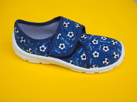 Detské papučky befado modré futbal, befado,31 - 36