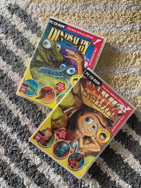 Pc cd-rom mayská civilizácia a dinosaury, 