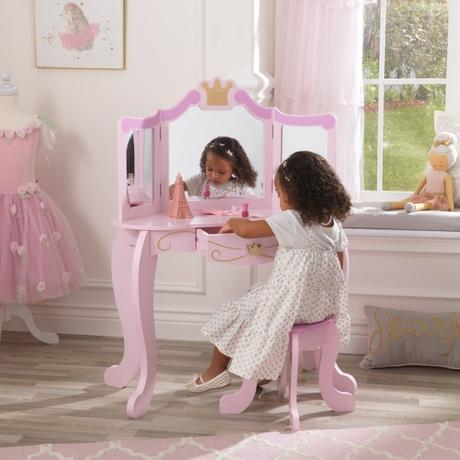 Kidkraft kozmetický stolík so stoličkou princezná,