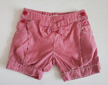 Šortky s mašľou benetton, benetton,74