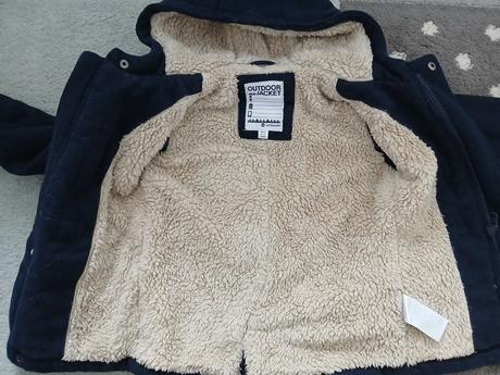 Zimny kabat 86/92, vertbaudet,86