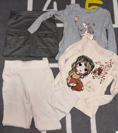 Balík oblečenia v.128/134 top stav 13ks, 122–134