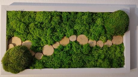 Machový obraz cesta, 