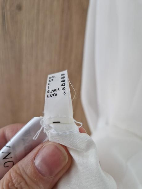 Biele šaty šifónové so saténovou podšívkou swing, 36