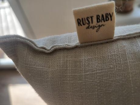 Ľanové hniezdo natural béžová rust baby dizajn, šírka (cm): 30,dĺžka (cm): 70