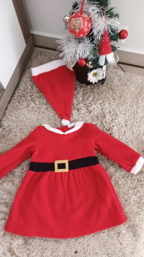 Mikulášské teplé šatôčky aj s čiapočkou, 68