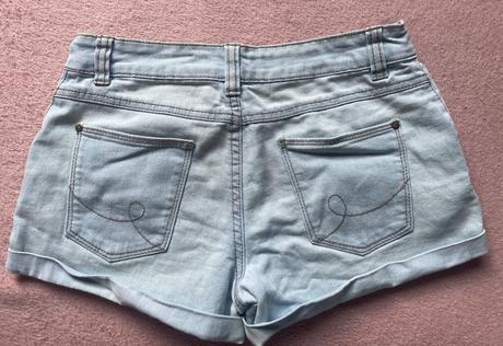 Dievčenské riflove kratasy., denim,158