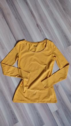 Horčicové basic tričko, gate,xs