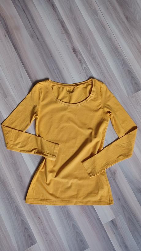 Horčicové basic tričko, gate,xs