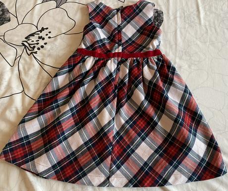 Podšité káro šaty h&m v. 122 - 6-7 rokov, h&m,122