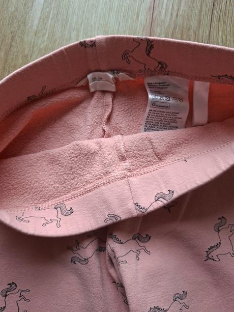 Teplé legíny jedorožec darujem, h&m,134