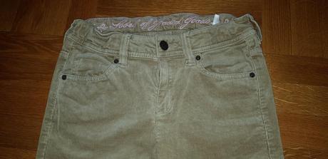 Menčestrové nohavice, h&m,158