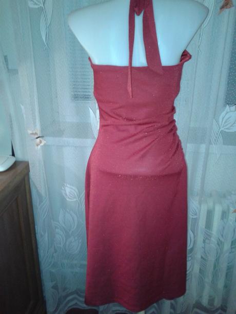 Červené šaty h&m veľ.38, h&m,s