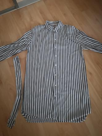 Dlhá košeľa bershka s opaskom, bershka,m