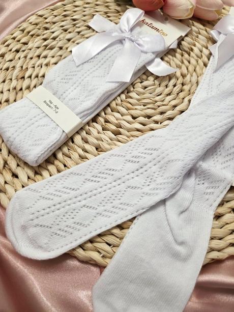 Podkolienky s jemnym hackovanym vzorom, 30 / 31 / 32 / 33 / 34