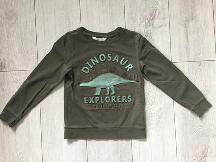 Chlapcenska mikina dinosaurus 6-8 rokov, h&m,122