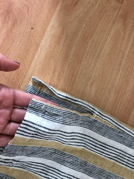 Pásikavá midi sukňa zo zoot, s