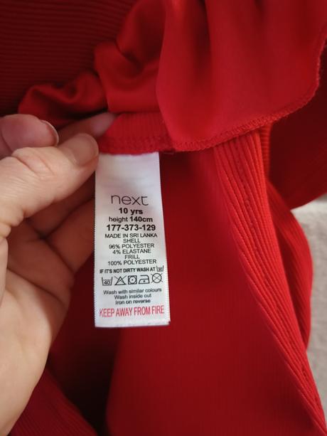 Šaty červené, next,140