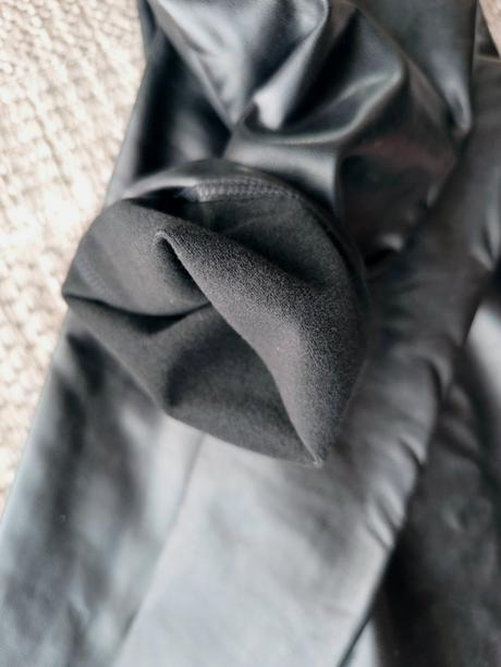 Zateplené legíny v koženom vzhľade, 42