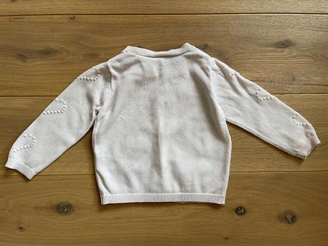 Bledoružový svetrík so srdiečkami, pepco,80