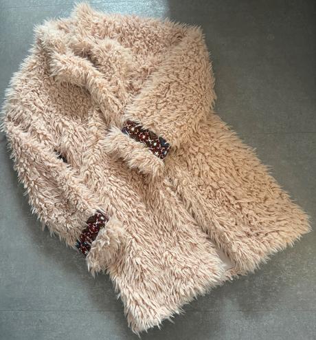 Teplý huňatý kabátik veľmi.s/m, s