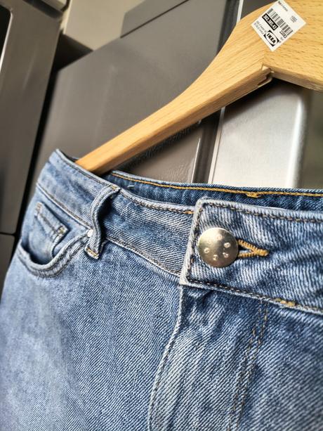 Costes svetlo modrá riflová elastická sukňa m-l, l