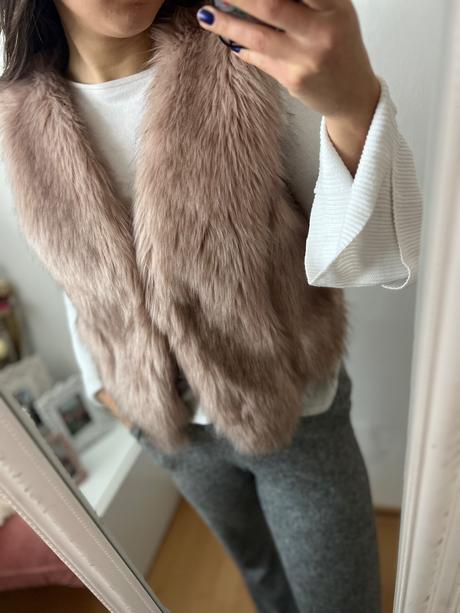 Vesta z umelej kožušiny, m