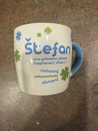 Keramický hrnček štefan darčekový,