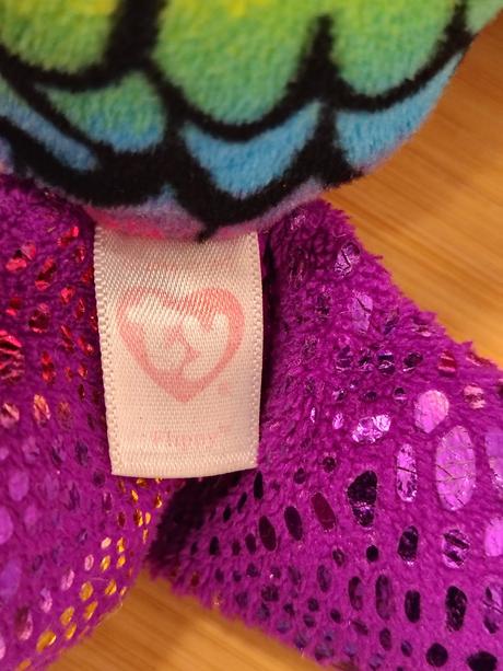 Plyšová farebná rybka, trblietavé oči, ty, 18 cm,