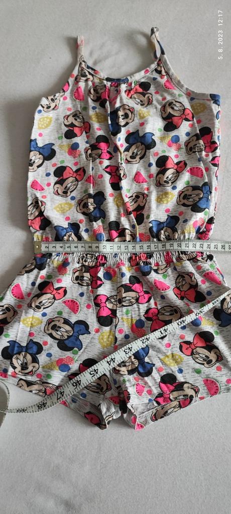 Kraťasový overal s minie, disney,122