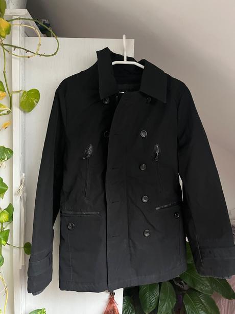 Cierna bunda/ čierny kabát pánsky, zara,m