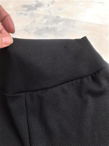 Rozšírené nohavice s vysokým pásom, l