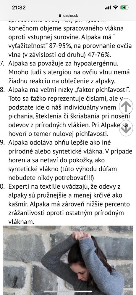 Kabat z pravej alpaky, m