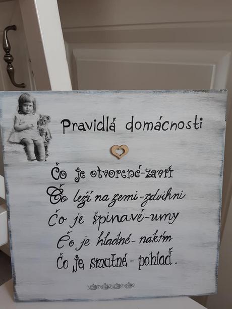 Drevená tabuľka veľká, 