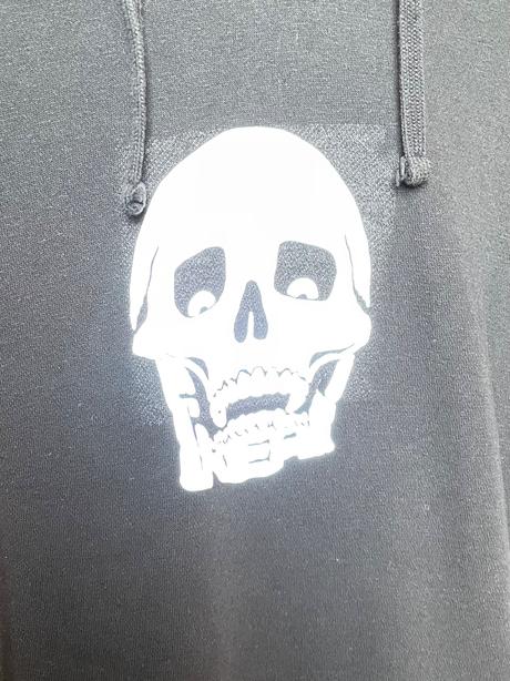 Freakclothing čierna mikina s potlačou lebky, m