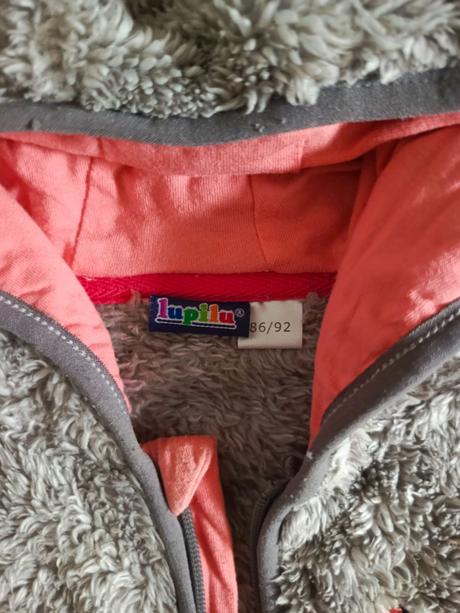 Hrubá bundička - mikina 86/92, lupilu,86