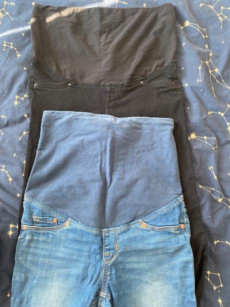 Tehotenské rifle 36, h&m,36