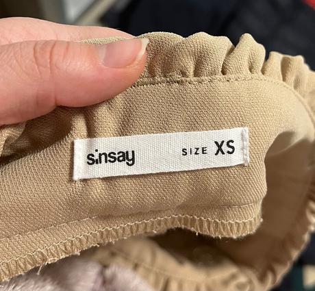 Kraťasy paperbag, sinsay,xs