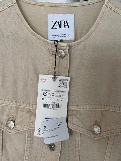 Zara riflove overaly sivý / béžový, zara,m