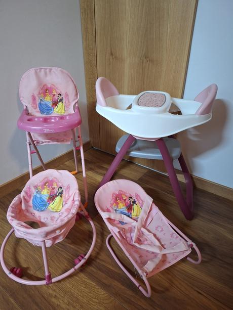 Stolička, hojdačka, choditko pre bábiky, 