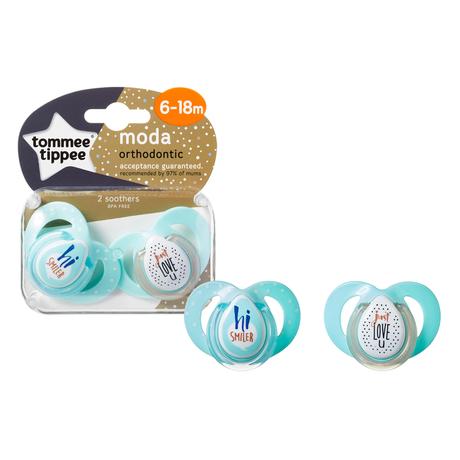 Tommee tippee 333858 c2n silikónový moda 6-18m,2ks, tommee tippee
