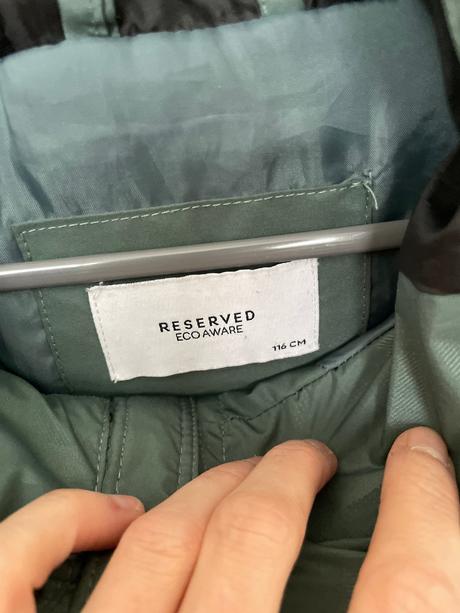Prechodná bunda - zelená, veľ. 116, reserved,116