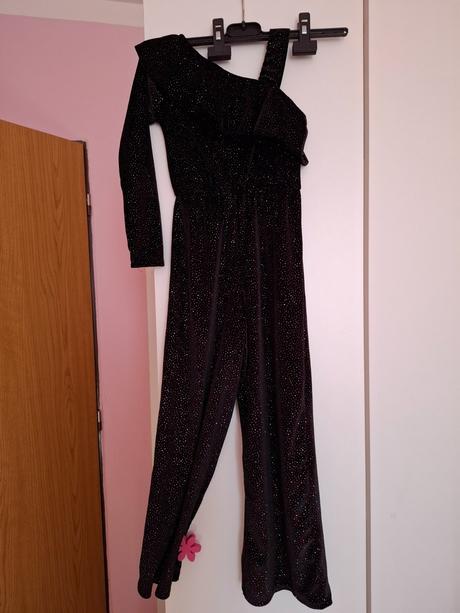 Lesklý velurovy overal zara, zara,128