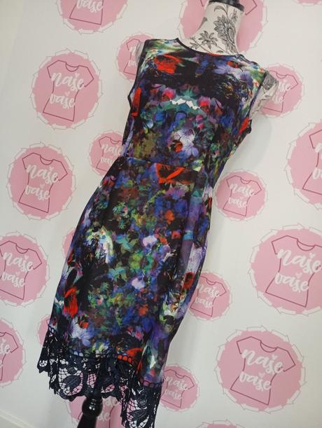 Zdobené farebné šaty, h&m,38
