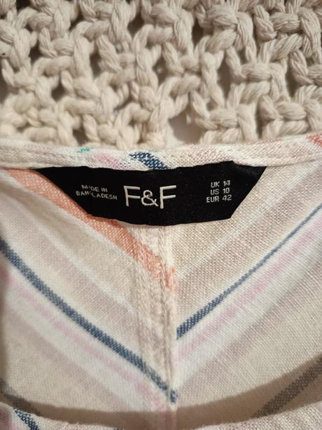 Letné šaty s ľanom, f&f,xl