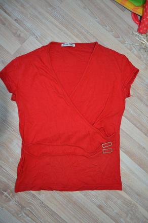 Tričko s výstrihom a opaskom, xs