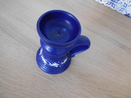 Modra tanier, svietnik, 